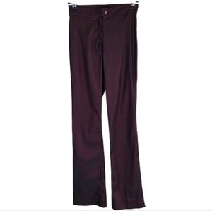 Vintage Cop Copine Paris Iridescent Burgundy Straight Leg Pants - FR 38